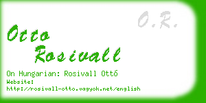 otto rosivall business card